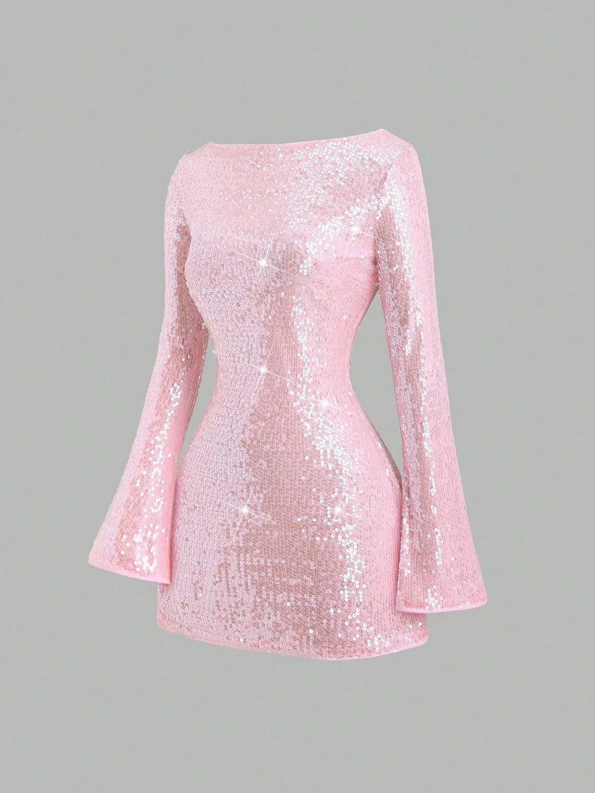 The Celeste Flared Sequin Mini Dress