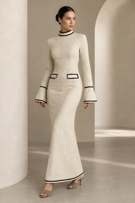 The Marguerite Tailored Column Dress
