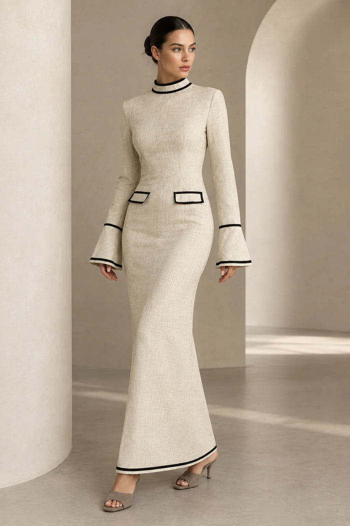 The Marguerite Tailored Column Dress