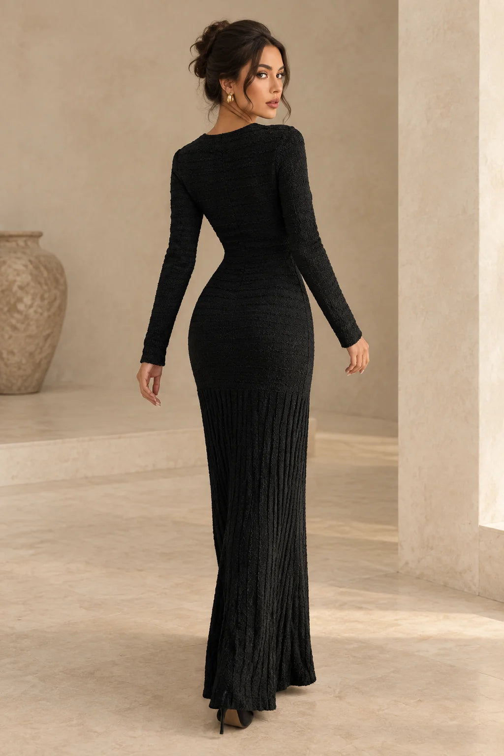 The Coco Textured Maxi Dress